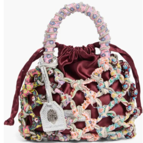KURT GEIGER LONDON Small Crystal Macramé Bag - Picture 1 of 10